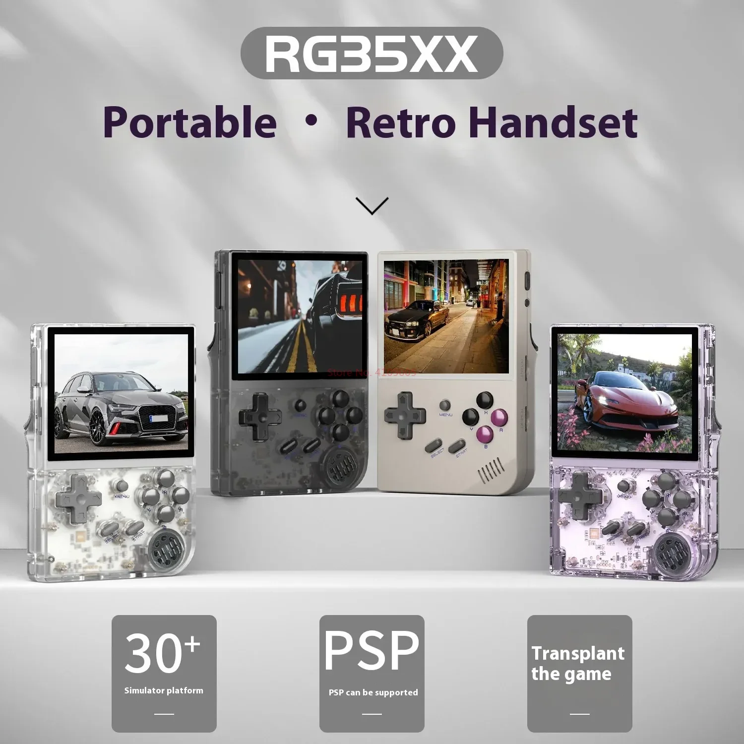 

2024 Cross border New RG35XX+Open Source Handheld Gaming Machine 3.5-inch Retro Mini PSP Arcade Cross-border Handheld Gaming