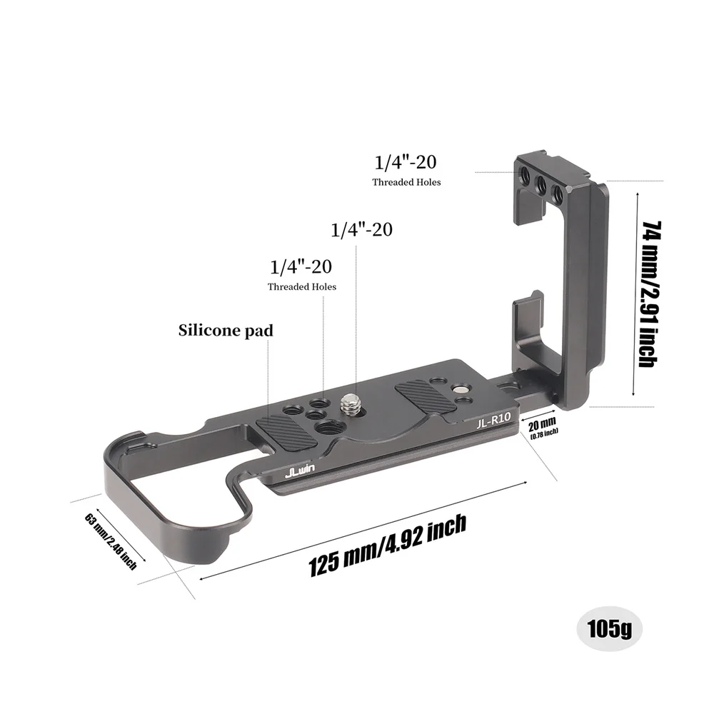 Vertical Shot L Bracket Quick Release Plate  for Canon Eos R10 DSLR Camera Stabilizer Tripod Vertical Shot Handle L Plate