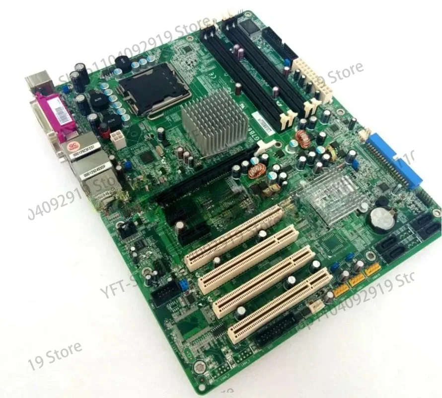 Motherboard 4*PCI 2*COM 2*LAN with RAM LGA775 CPU 100% OK Original Embedded IPC Mainboard G7B630