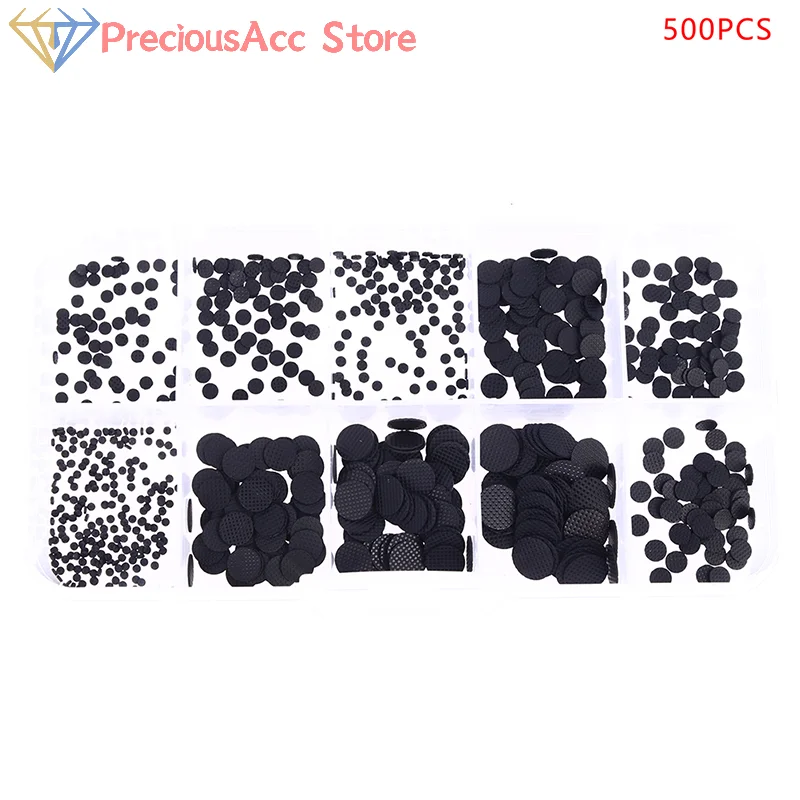 500PCS/Box Different Sizes Conductive Rubber Pads Keypad Repair Kit For IR Remote Control Conductive Rubber Buttons