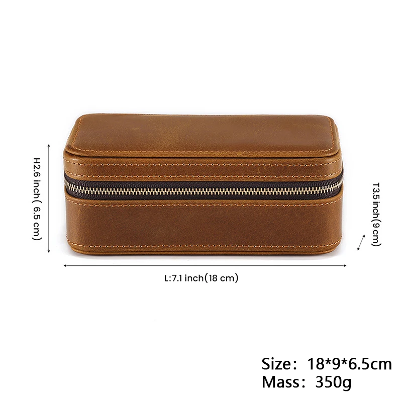 True Leather Storage Watch Case Convenient Travel Takeout Provide Free Personalized Customized Logo Services Display Watch Box