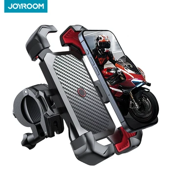 Joyroom Fietstelefoonhouder 360° °   Bekijk universele fietstelefoonhouder voor 4,7-7 inch mobiele telefoonstandaard schokbestendige beugel GPS-clip