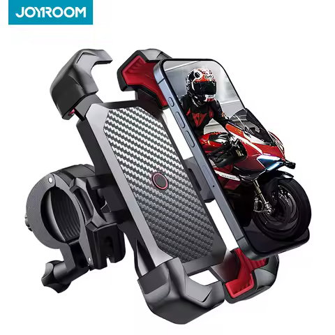 Joyroom Bike Phone Holder 360&deg; View Universal Bicycle Phone Holder for 4.7-7 inch Mobile Phone Stand Shockproof Bracket GPS Clip