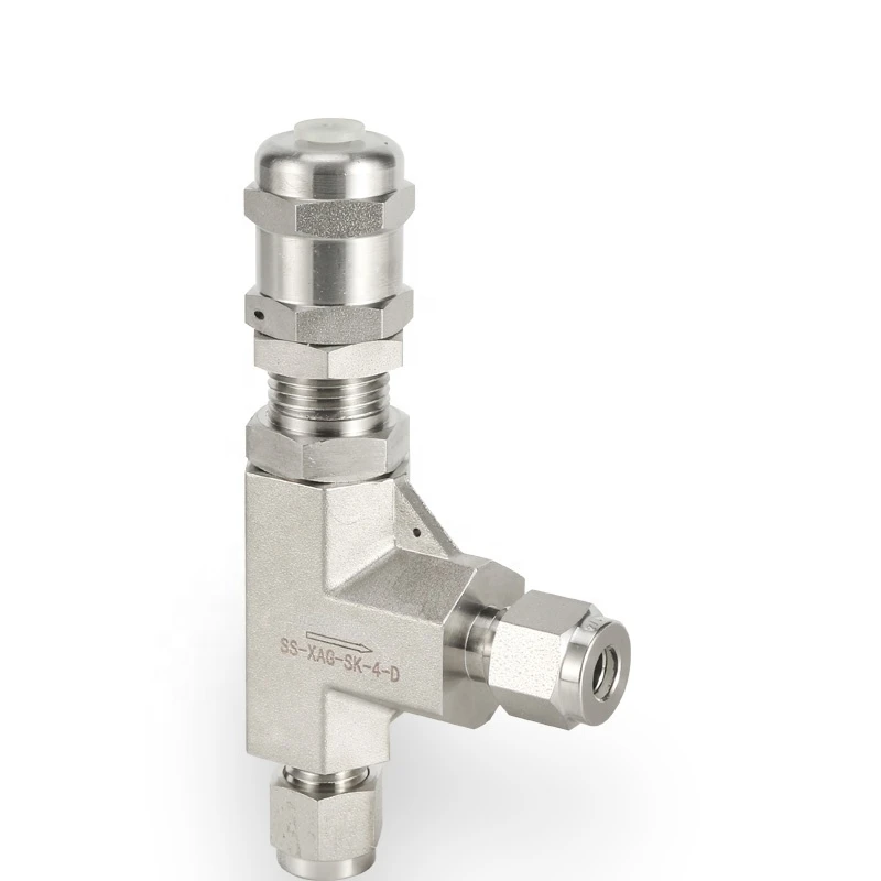 

Fitting Stainless Steel Adjustable High Pressure Compression Ends 6000 PSI Proportional Relief Valve Safety Valve