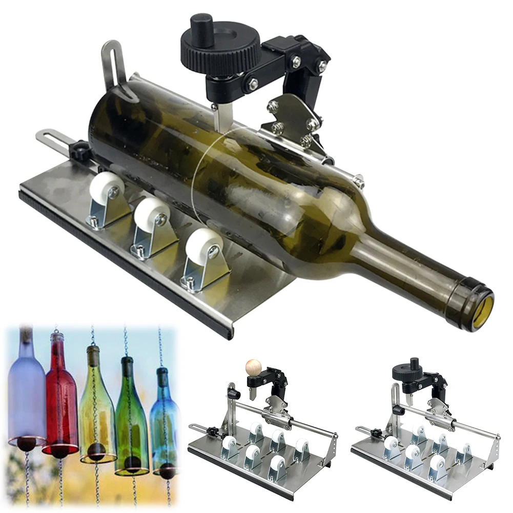 

Стеклорез для бутылок, инструмент для резки бутылок, DIY-машина для круглых и квадратных бутылок, для бутылок пива, ликера, виски