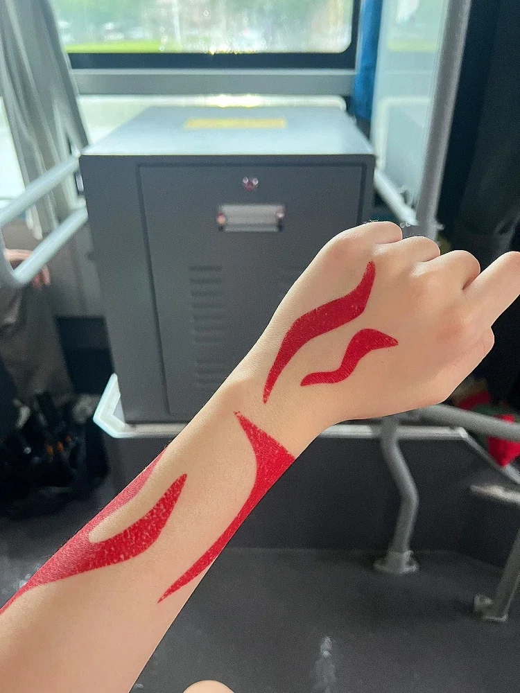 Hot Honkai:Star Rail Anaxa Mydie Coser Cosplay Requisiten Zurück Tattoo Aufkleber Temporäre Tattoo Aufkleber Mädchen Junge Wasserdichte Gefälschte Tatto