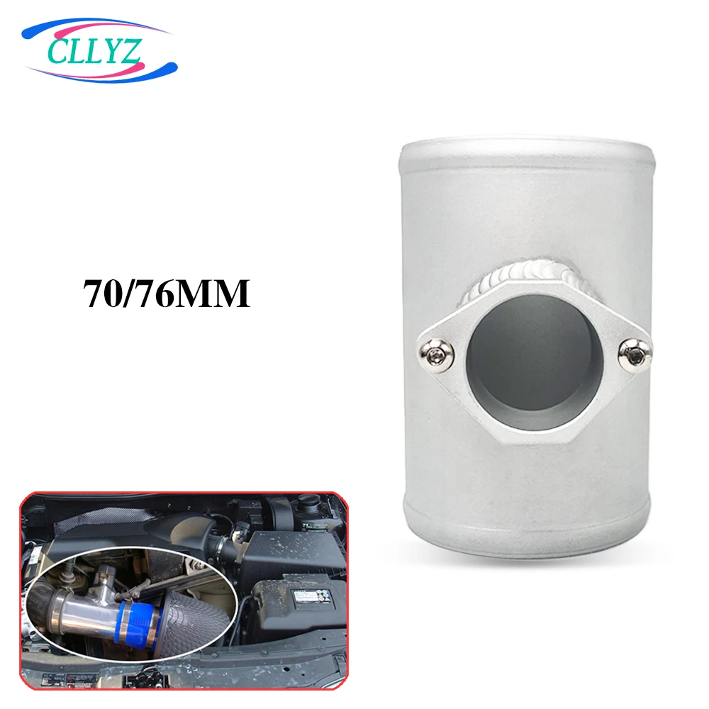 Cllyz suporte do sensor de fluxo ar maf desempenho entrada adaptador de tubulação 70/76mm para volkswagen golf audi a3 a4 seat nissan cadillac