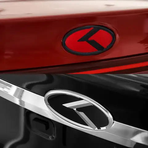 3D 블랙 카본 파이버 K 플라이트 로고 프론트 후드 리어 트렁크 엠블럼 배지 스티커 기아 K 엠블럼 K2 K3 K4 K5 소렌토 세라토 쿠프용