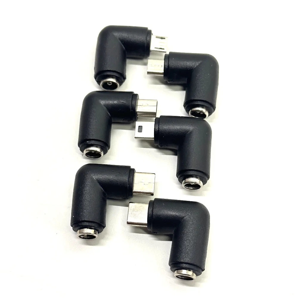 DC to USB C Power Adapte 5.5x2.1mm DC Plug Female to USB C/ Micro USB/ MINI USB Connector DC Power Converter