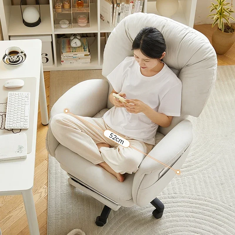 

Modern Ergonomic Office Chair Study Nordic Throne Vanity Salon Desk Office Chair Living Room Silla Oficina Trendy Furniture