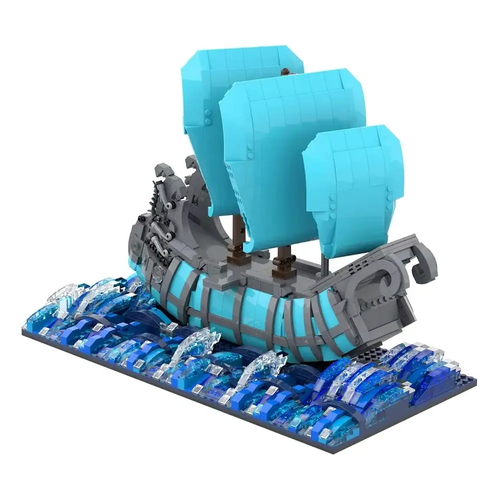 

Gobricks MOC Taylors Blue Ship Building Blocks Model Taylors Music MV Blue Ship Bricks Assembly Educational Toys Kids DIY Gifts