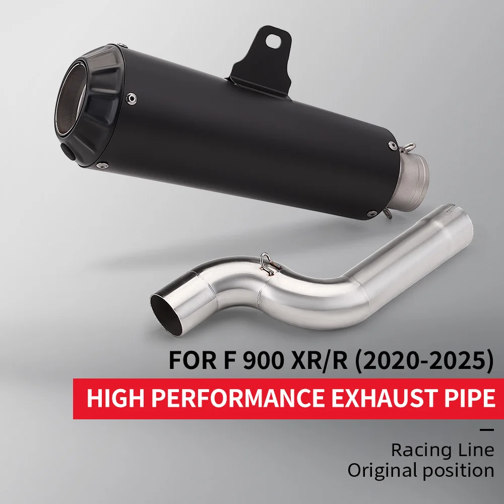 Motorcycle Modified Exhaust Muffler Mid Link Pipe Slip For BMW F900 F900R F900XR 2020 - 2025