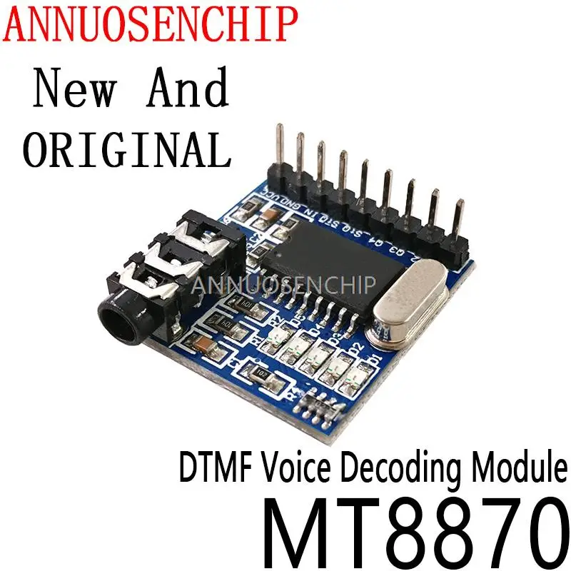 1PCS DTMF Voice Decoding Module Phone Module Speech Decoding Voice Board Module LED Indicators With Pins MT8870 