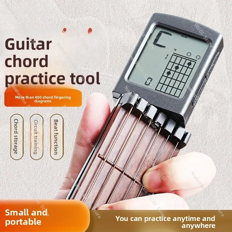 Guitar Chord Practice Device Pocket Guitar Aid Lazy Guitar Professional Finger Trainer Climb Grid