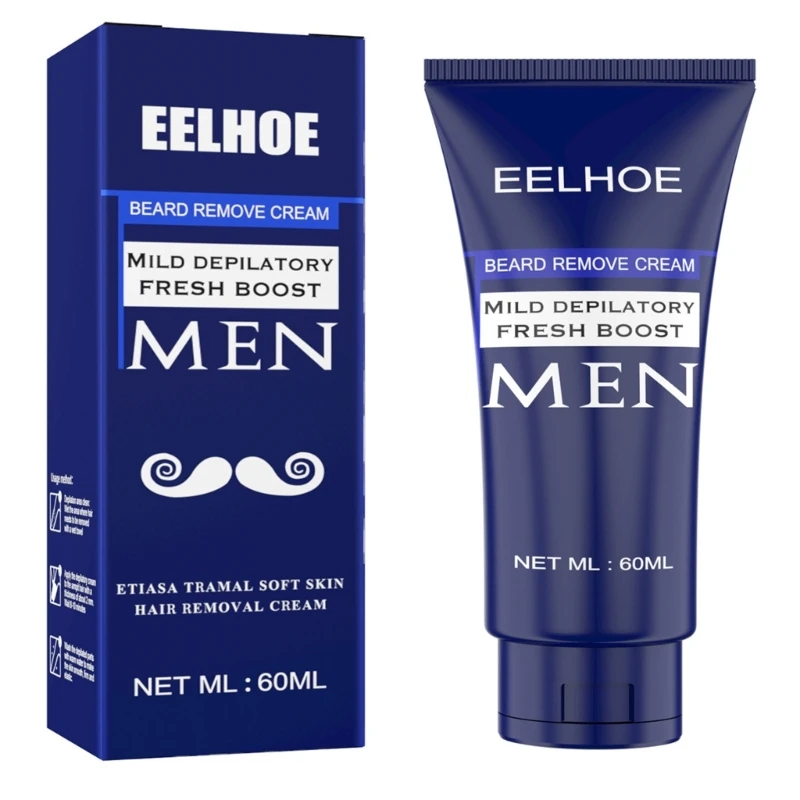 

Effectively Men's Hair Removal Cream Depilatory Cream Men Hair Remover for Men's Underarm Chest Back Legs and Arms 60ml