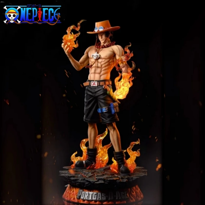 

New 73cm Pre-Sale One Piece Gk Fantasy Third Anniversary 1/3 Ace Super Huge Collect Figures Trendy Statue Anime Peripheral Gift