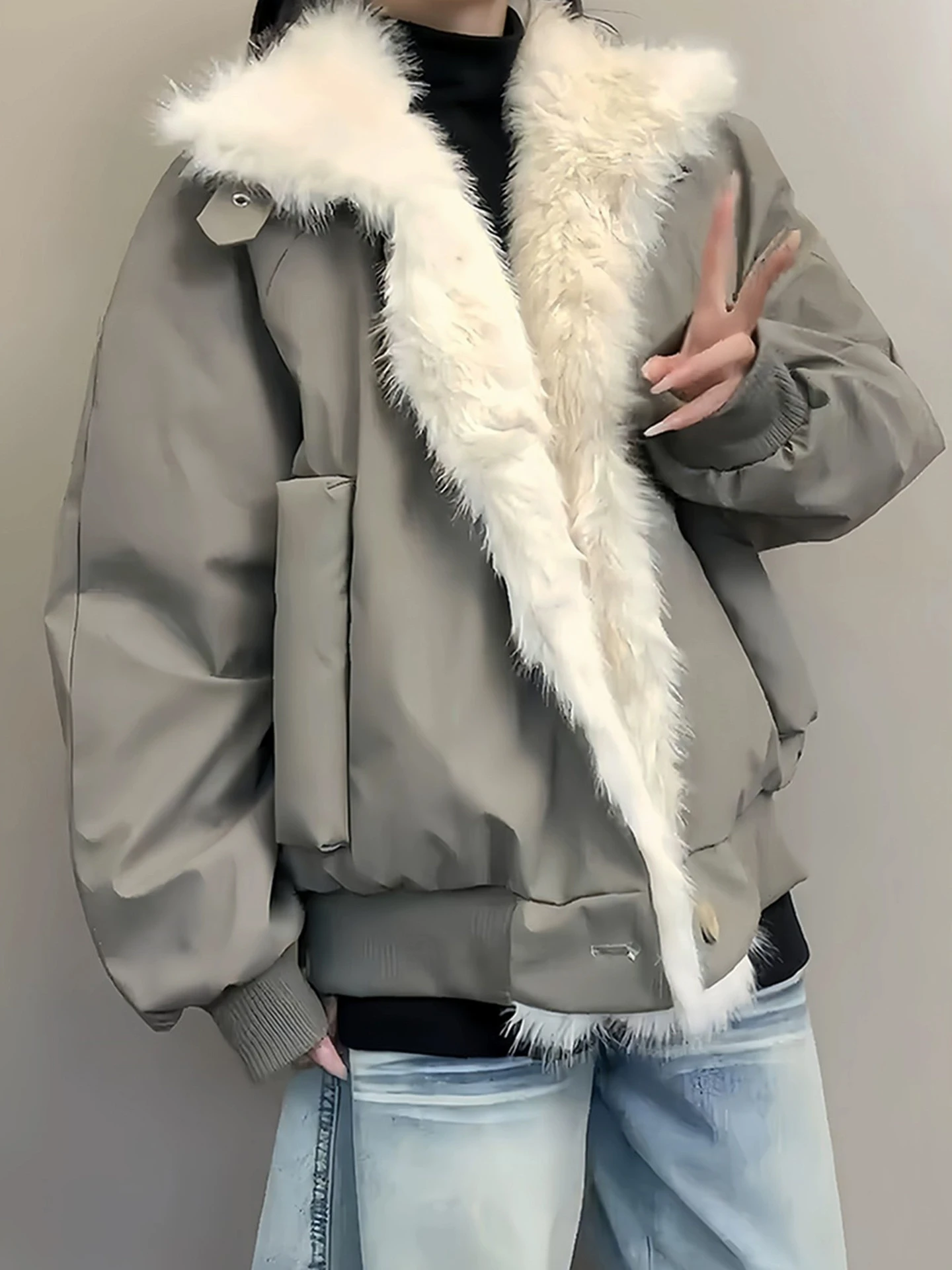 

Мужская зимняя куртка из искусственной кожи PU с подкладкой из хлопка, молодежный стиль, приталенный крой