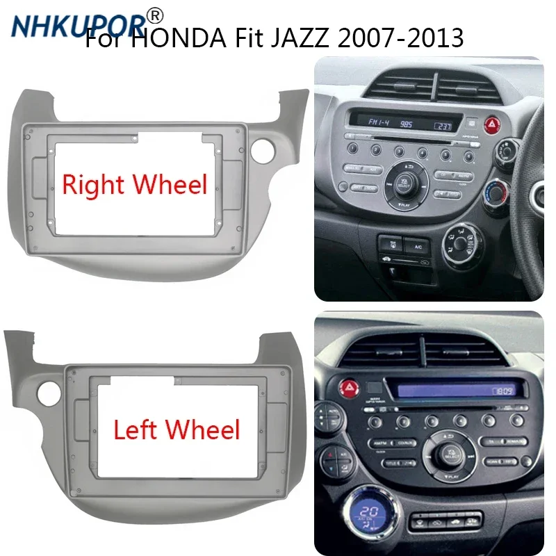 Car Radio Frame Kit For Honda Fit 2007 2008 2009 2010 2011 2012 2013 Auto Stereo Dash Panel Fascia Trim Bezel Faceplate