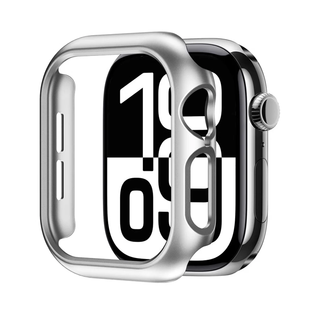 Housse pour Apple Watch, 46mm 42mm 41mm 45mm 44mm 40mm, bandes creuses, protecteur d'écran PC, pare-chocs iWatch série 10 9 7 8 6 se 5 4
