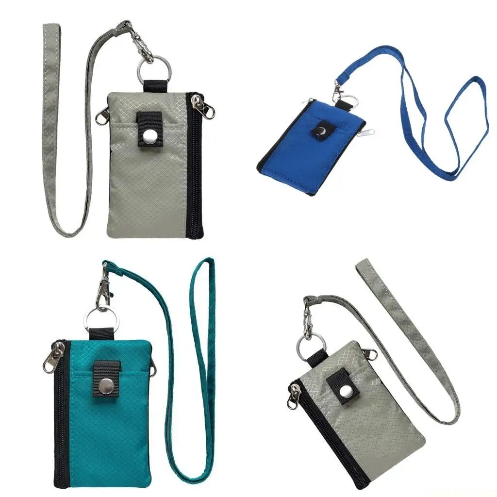 

X90D водонепроницаемый блокирующий небольшой кошелек с карманами на молнии уличные портативные кошельки с окном для личности с и