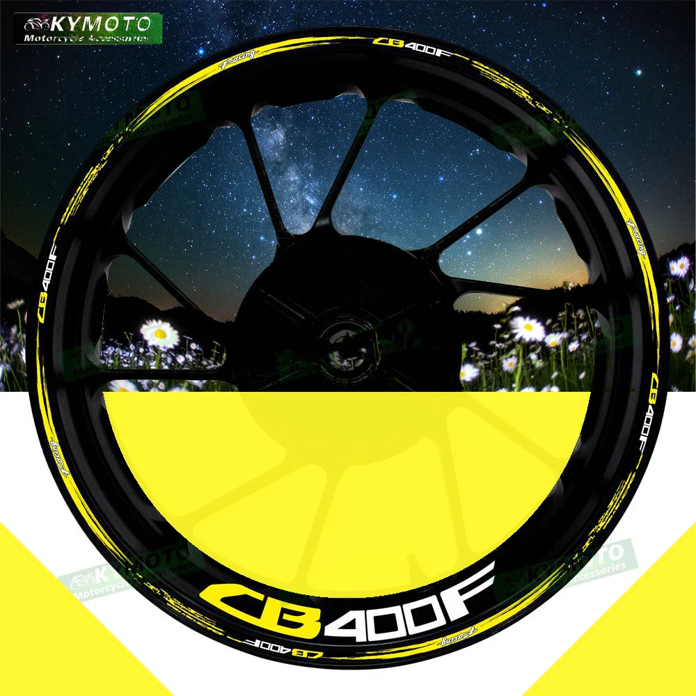 

For Honda HORNET 900F reflective motorcycle wheel sticker 17 inch racing fairing modified wheel decal rim stripe decoration