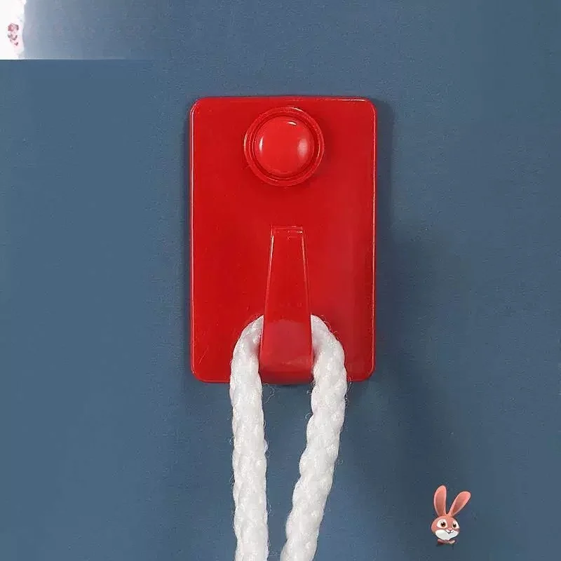 Red Strong Adhesive Self-Adhesive Hook for Wedding Room Dormitory Desk Side No Drilling Required Love Letter Bag Accessory