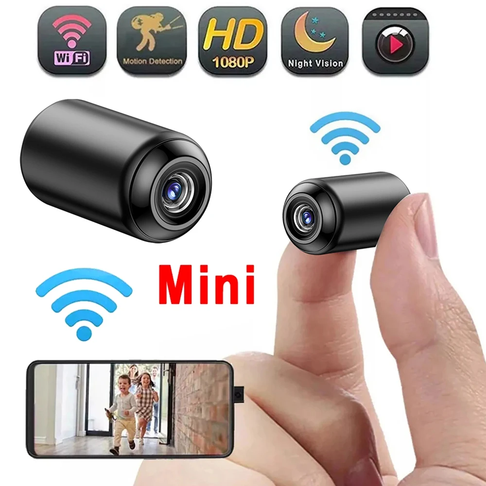 HD 1080P Mini Camera Portable Audio Video Recorder Compact Small WiFi Camera Motion Detection Security Surveillance Camcorder