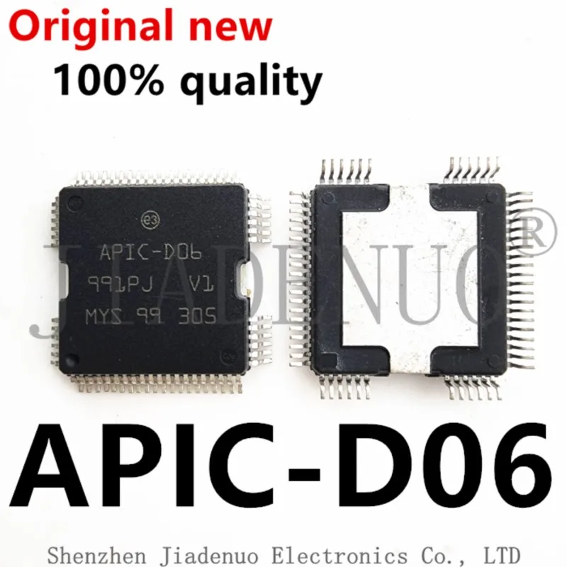 1-2pcs 100% New APIC-D06 HQFP-64 apic d06 computador injetor controle driver módulo chip ic para renault koleos motor automotivo