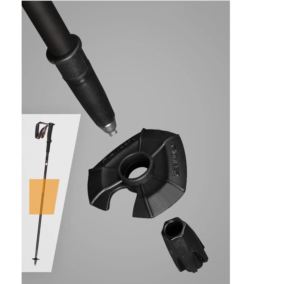 99% Carbon Fiber Folding Walking Stick Ultralight Lightweight Trekking Poles Hiking Climbing Ski Nordic Walking Stick 1PCS Cane