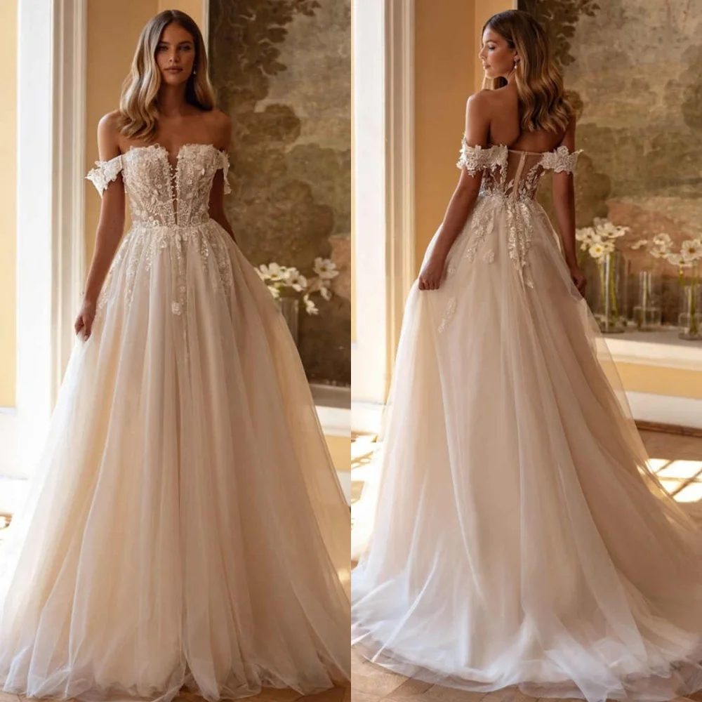 Vestidos largos de trompeta para fiesta de boda, apliques de tul blanco personalizados, elegantes, formales, exquisitos, sexys, con temperamento de lujo
