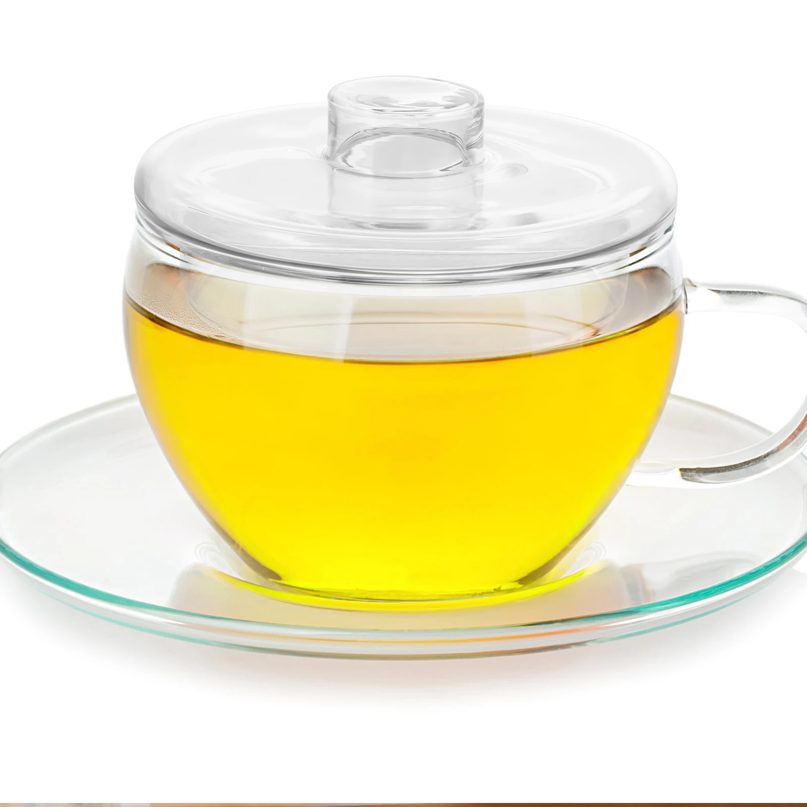 

Teapot Lid Replacement Glass Cover High Temperature Resistant Sturdy Handle Tea Infuser Accessory Glass Lids Replacement