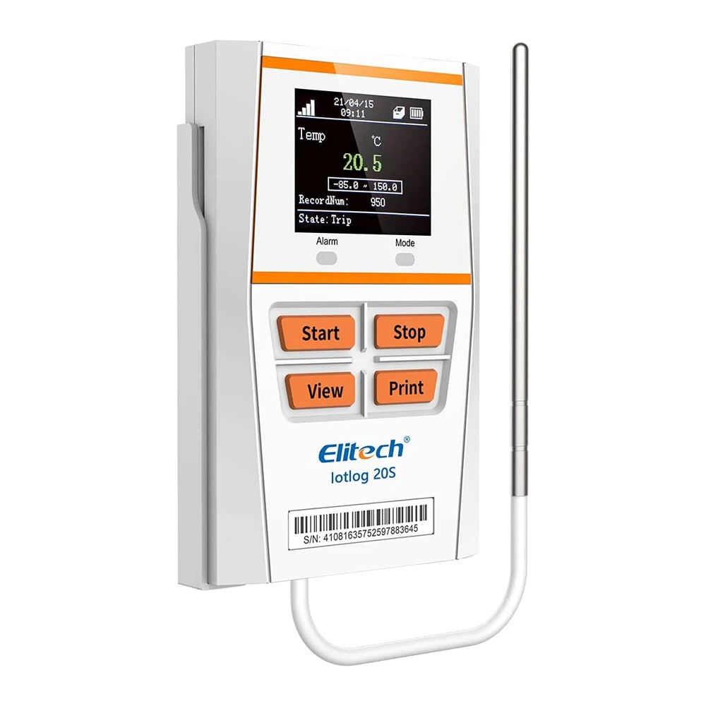Elitech IotLog 20S Low Temperature Data Logger Wireless Temperature mo nitor Dry Ice External Sensor Temperature Instruments