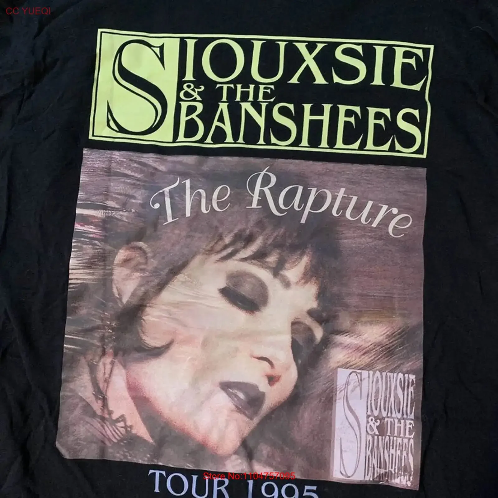 T-shirt unisexe The Rapture Tour 1995 SIOUXSIE AND BANSHEES, PN2, LIVRAISON GRATUITE, vêtements de créateur vintage lavés, extensibles et polyvalents