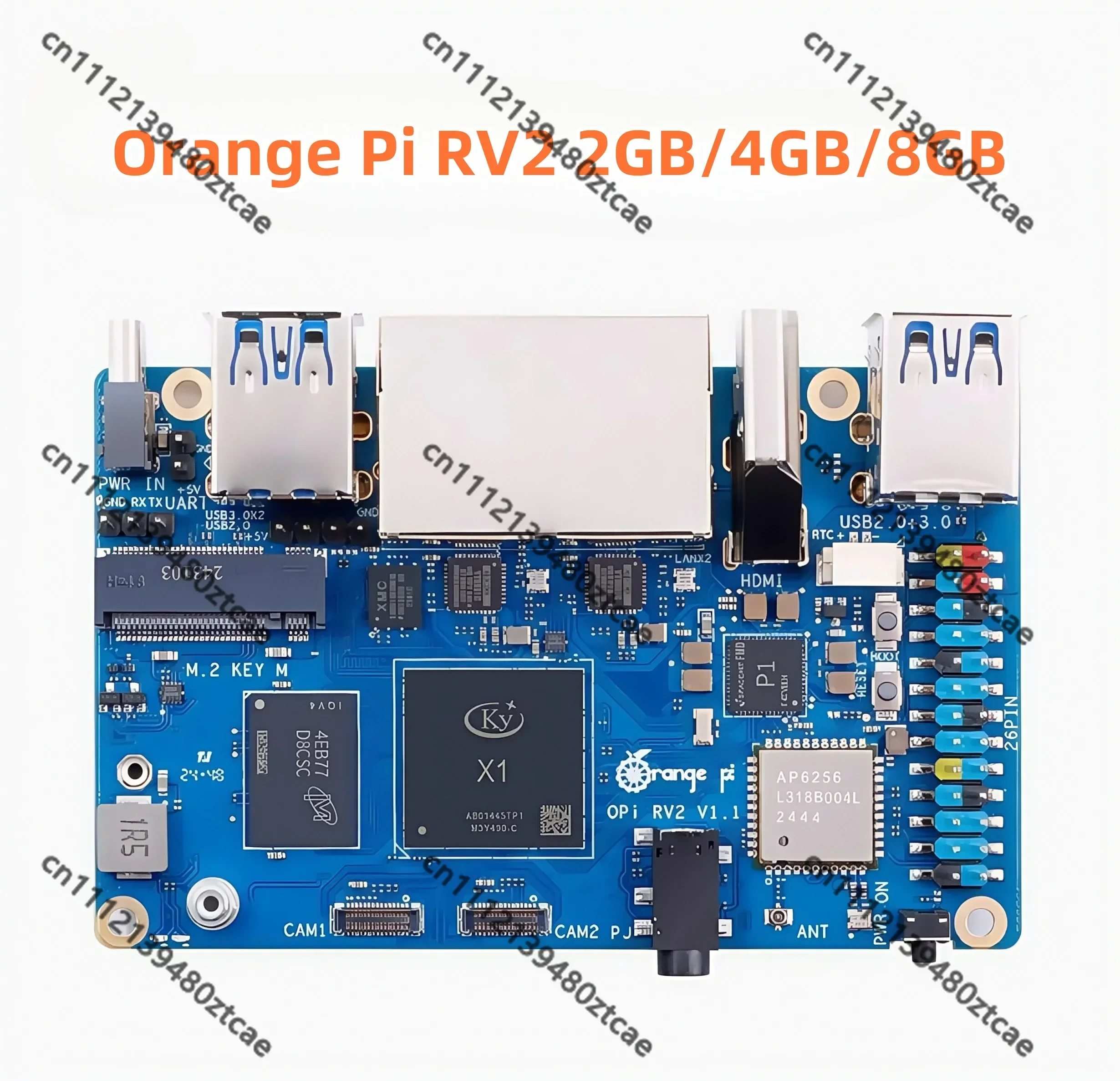 8-Core RISC-V AI Single Board Computer, SBC Development Board Optional 2GB/4GB/8GB RAM
