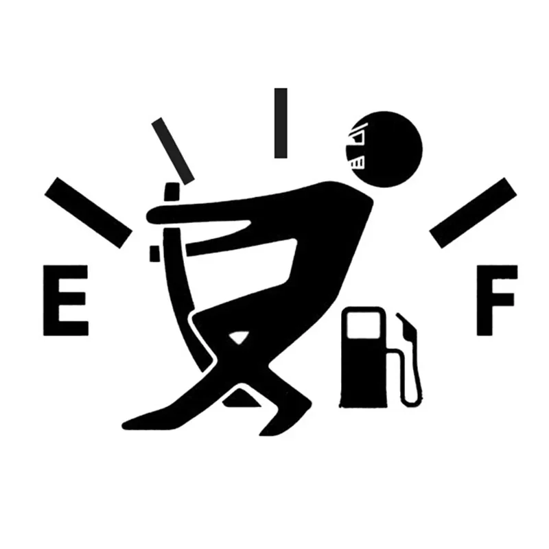 

Funny Auto Fuel Tank Sticker Motorcycle Car Stickers High Gas Consumption Decal Fuel Gage Empty Stickers Car Styling Vinyl Decal