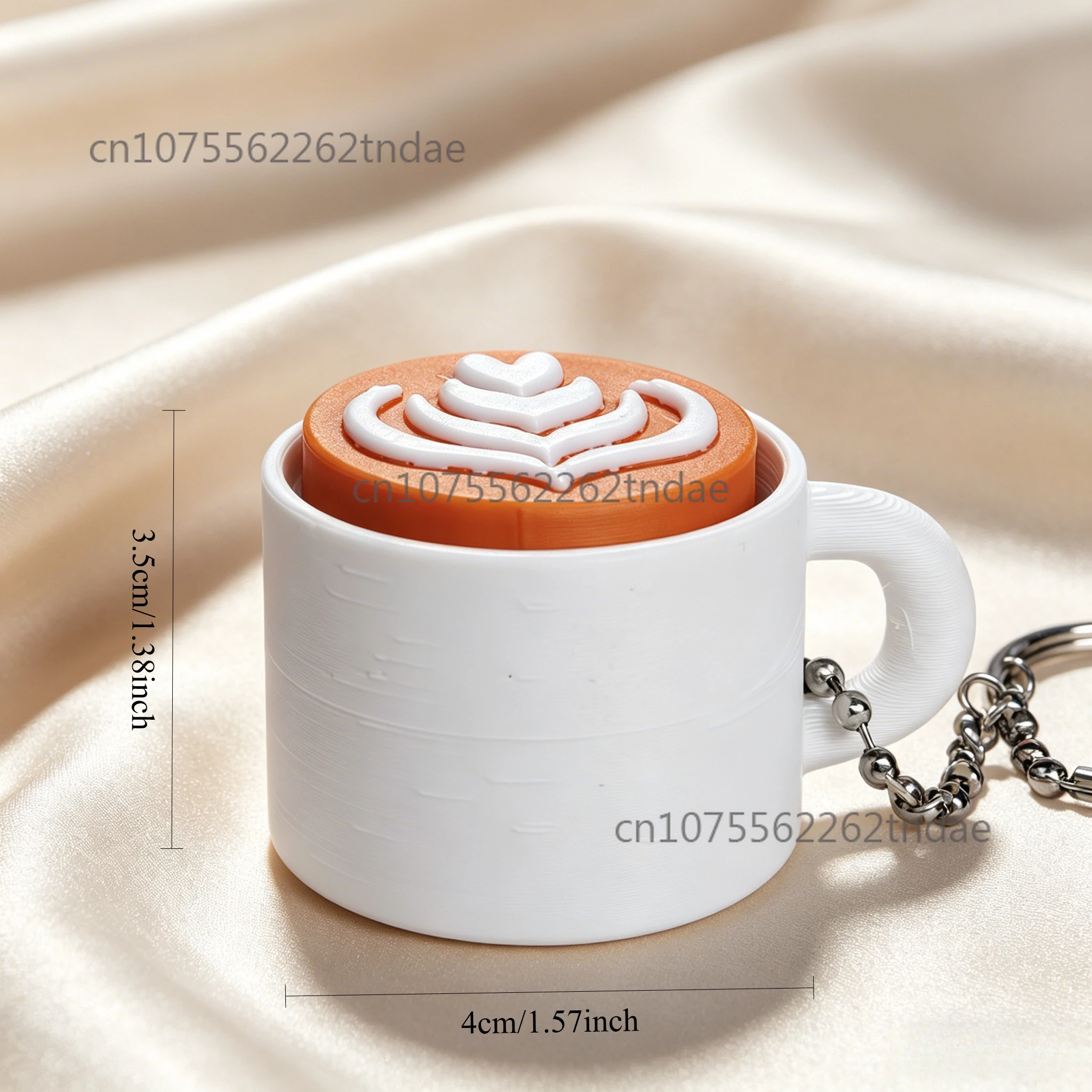 Cake Dessert Shape Keycap Clicker Keychain, 3D Printed