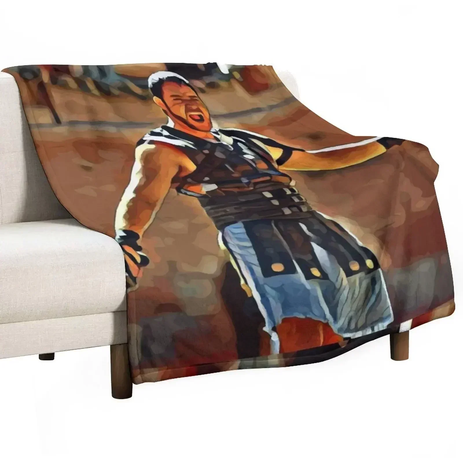 Gladiator - Russell Crowe Throw Blanket Fashion Sofas funny gift Decorative Throw for sofa For Sofa Thin Giant Sofa Blankets