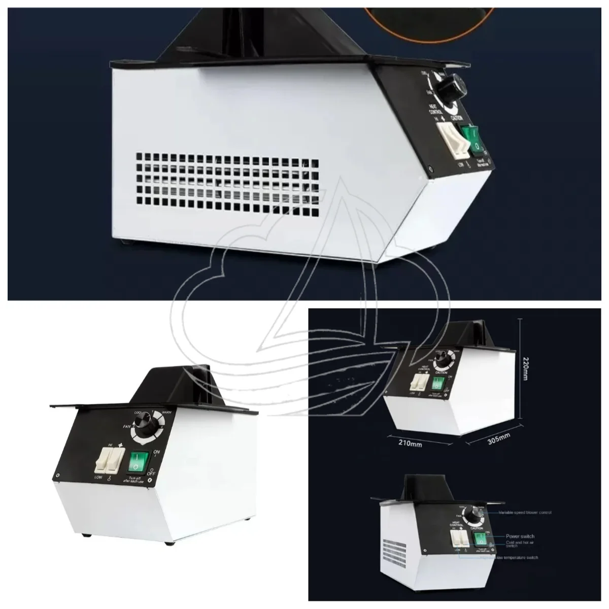 1500W High Power Eyeglasses Frame Heater 220V, Adjustable Temp Optical Heating Machine for Acetate Glasses Frames Shaping