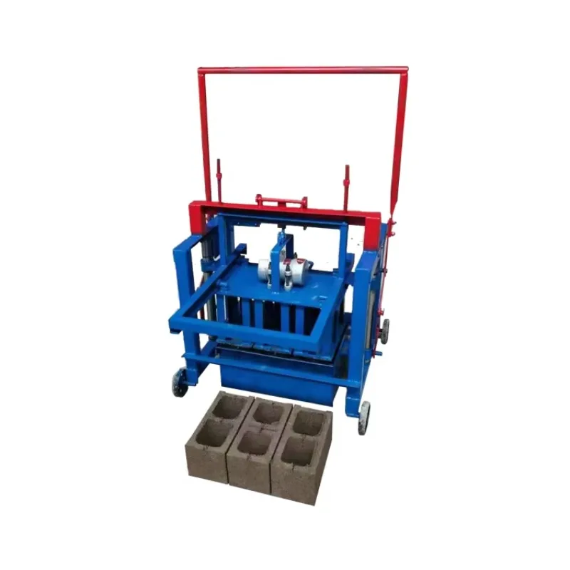 Small building solid semi-automatic cement brick machine high-efficiency hollow block machine
