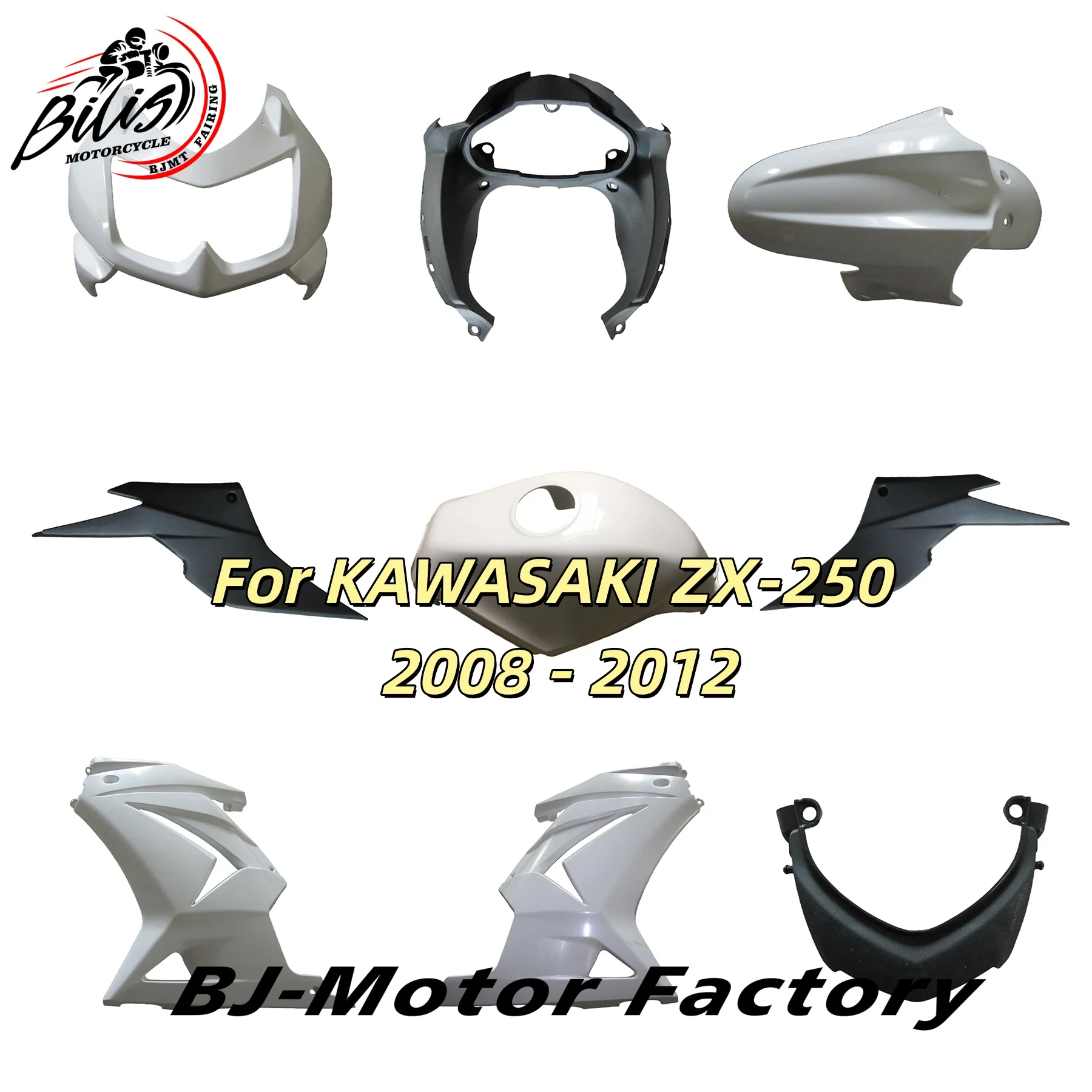 

Motorcycle Fairing Injection fairing kits for Kawasaki Ninja 250R 2008-2012 ZX250R sport motorcycle fairings set EX 250 08 09-12
