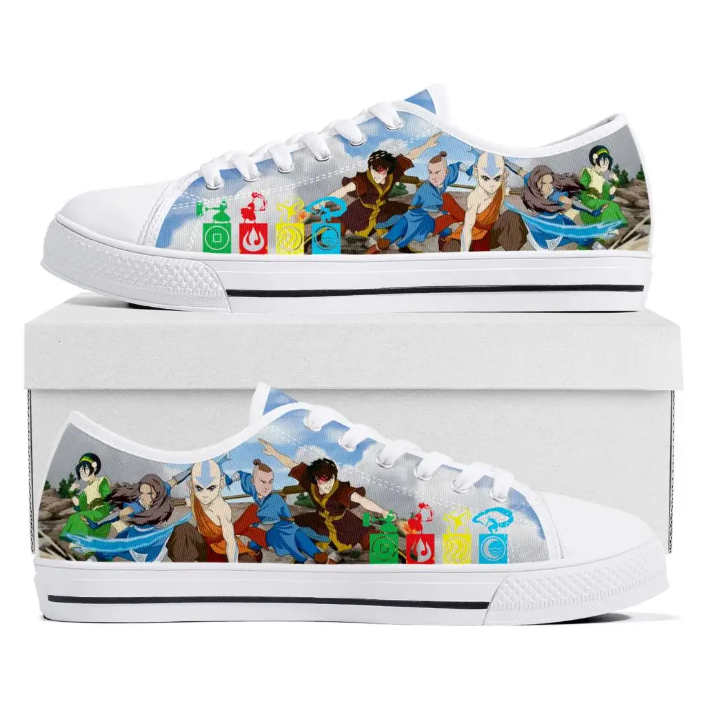 Avatar The Last Airbender Low Top Sneakers High Quality Mens Womens Teenager Canvas Sneaker Couple Casual Shoes Custom Shoe