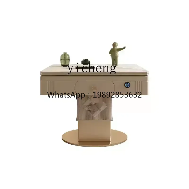 

XLL Zws. Rock slab lifting mahjong table, coffee table, multi-functional silent mahjong machine, dining table integrated