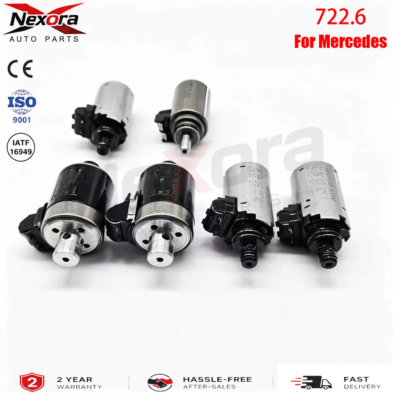 High-Quality 722.6 Transmission Solenoids Set with Shift Control Valve Kit Complete 1402770035 1402770098 for Mercedes Benz