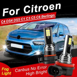 20000LM 6000K Super Bright Bulb H11 5202 Canbus Error Free LED Auto Front Fog Lamps For Citroen C4 DS4 DS5 C1 C3 C5 C6 Berlingo