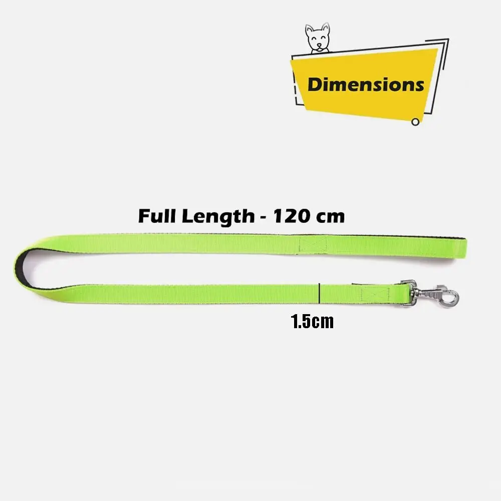 Strong Durable Padded Dog Lead Nylon Colorful Pet Leashes Puppy One Sizes Energy Long Dog Training Lead for Pet