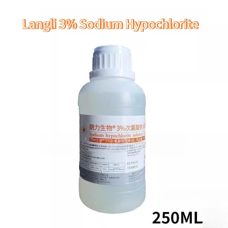Dentistry Oral Root Canal Irrigation Solution Langli Sodium Hypochlorite Solution 0.5% 1% 3% Disinfectant Lab Strong Penetration