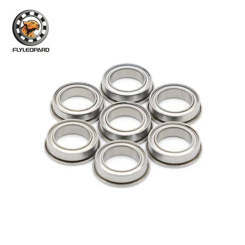 10PCS F6700ZZ Flange Bearing 10*15*4 mm Double Shielded Deep Groove for Drone/Gimbal Motor/Precision Instruments