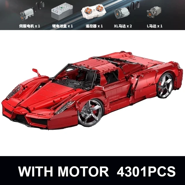 Super Sportwagen Constructor Sets Speelgoed Technische App Afstandsbediening Motor Power Ferr ENZO 10523 Bouwstenen Bakstenen Kids Gift