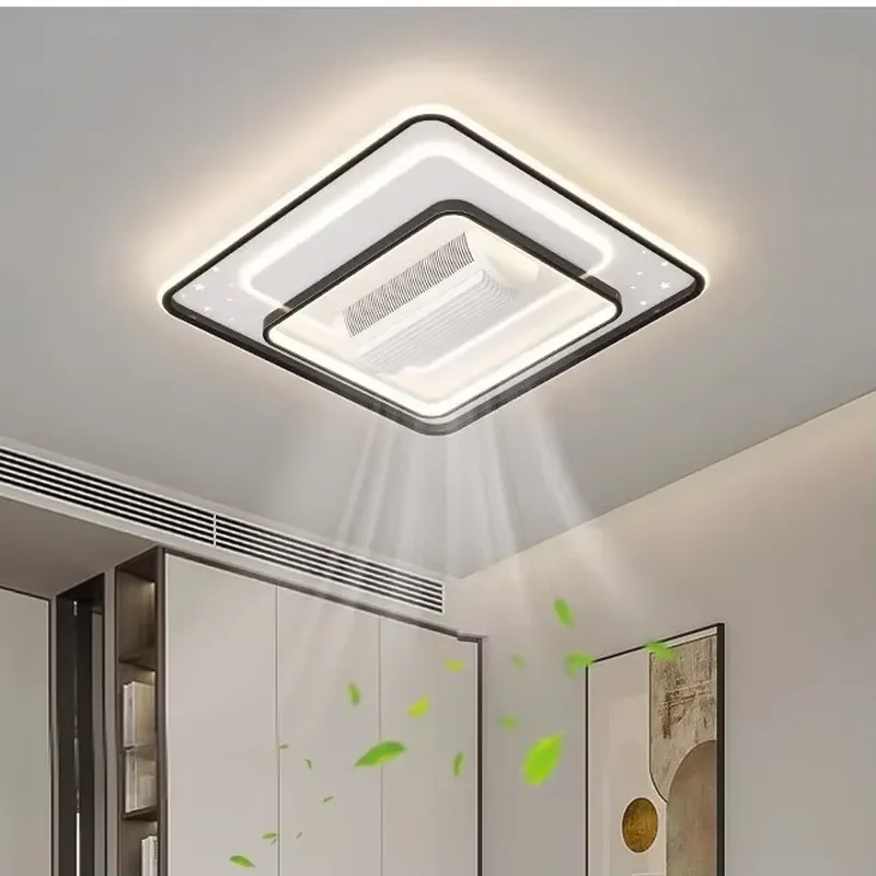 New Dual-purpose Bladeless Fan Light for Both Heating and Cooling, Living Room Light, Bedroom and Dining Room