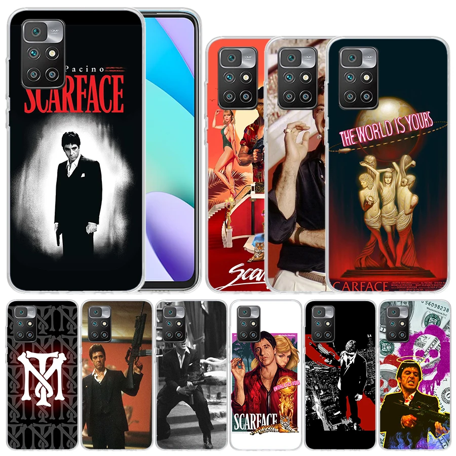 Scarface 1983 Film Al Pacino Movie Soft Cover for Redmi 12 12C 10 10A 10C 9 9A 9C 9T Print Phone Case 8 8A 7 7A K20 6 Pro 6A S2